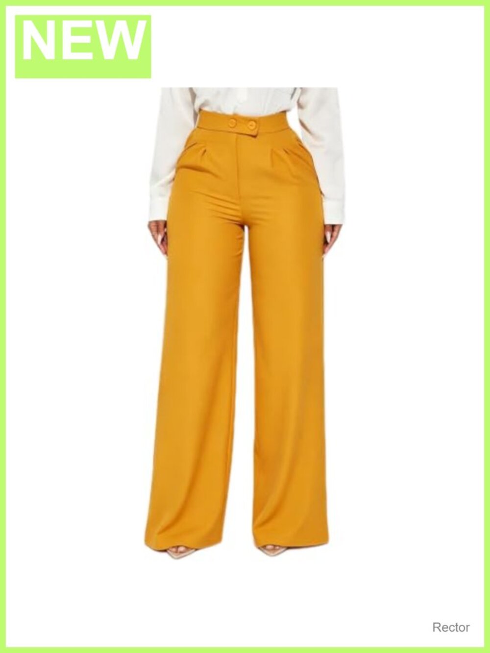 Ponte Wide Leg Work Pants High Waisted Pull On Office Trousers for Women